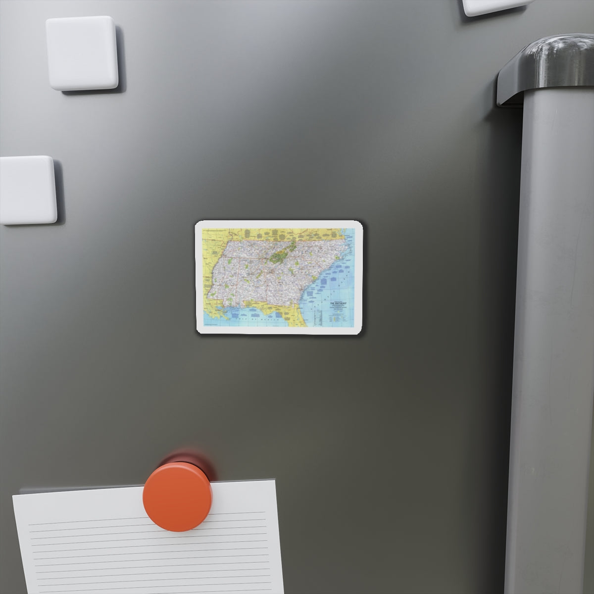 USA - Southeast 1 (1975) (Map) Refrigerator Magnet-The Sticker Space