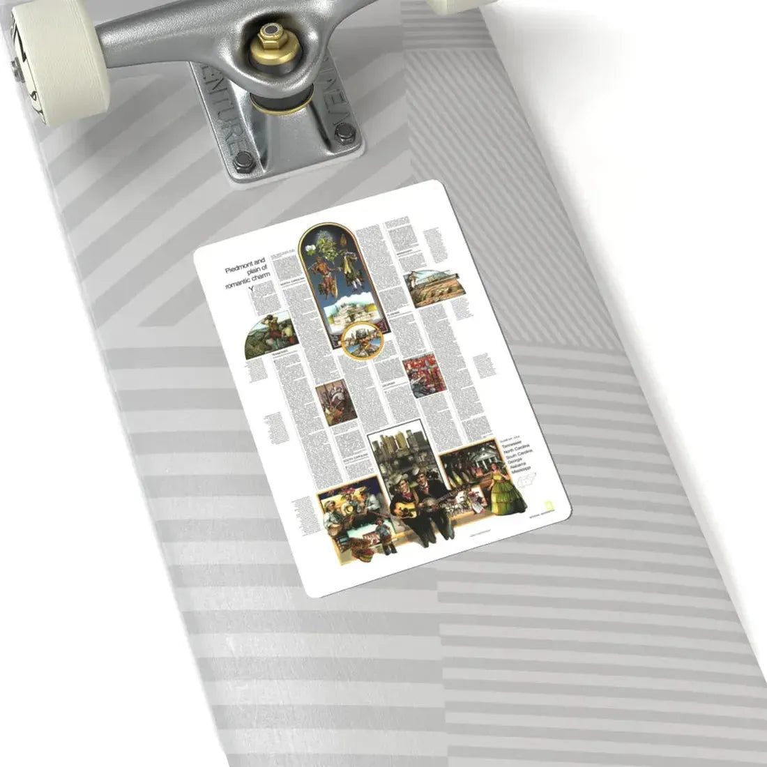 USA - Southeast 2 (1975) (Map) STICKER Vinyl Kiss-Cut Decal - The Sticker Space