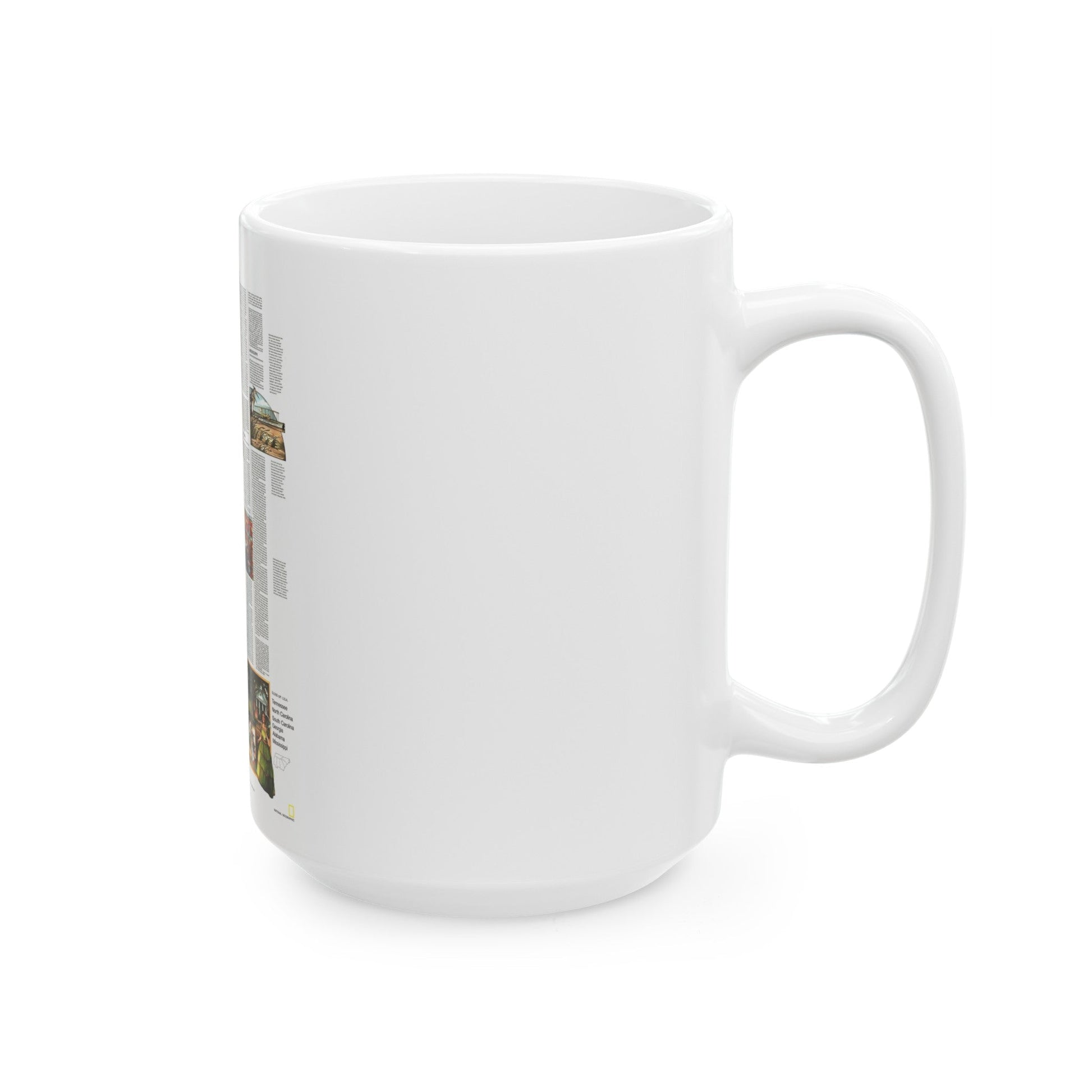 USA - Southeast 2 (1975) (Map) White Coffee Mug-The Sticker Space