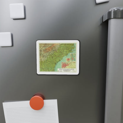 USA - Southeastern (1926) (Map) Refrigerator Magnet-The Sticker Space