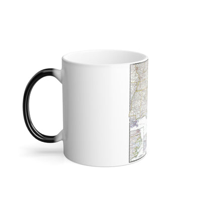 USA - Southeastern (1947) (Map) Color Changing Mug 11oz-11oz-The Sticker Space