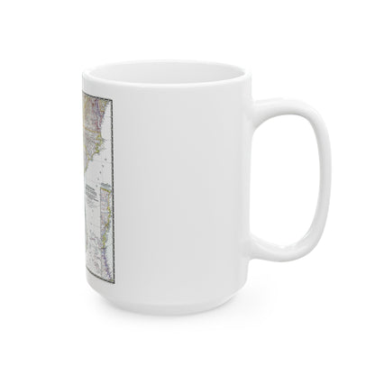 USA - Southeastern (1947) (Map) White Coffee Mug-The Sticker Space