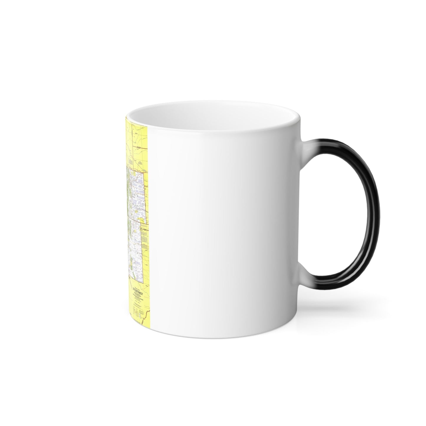 USA - Southwest 1 (1977) (Map) Color Changing Mug 11oz-11oz-The Sticker Space