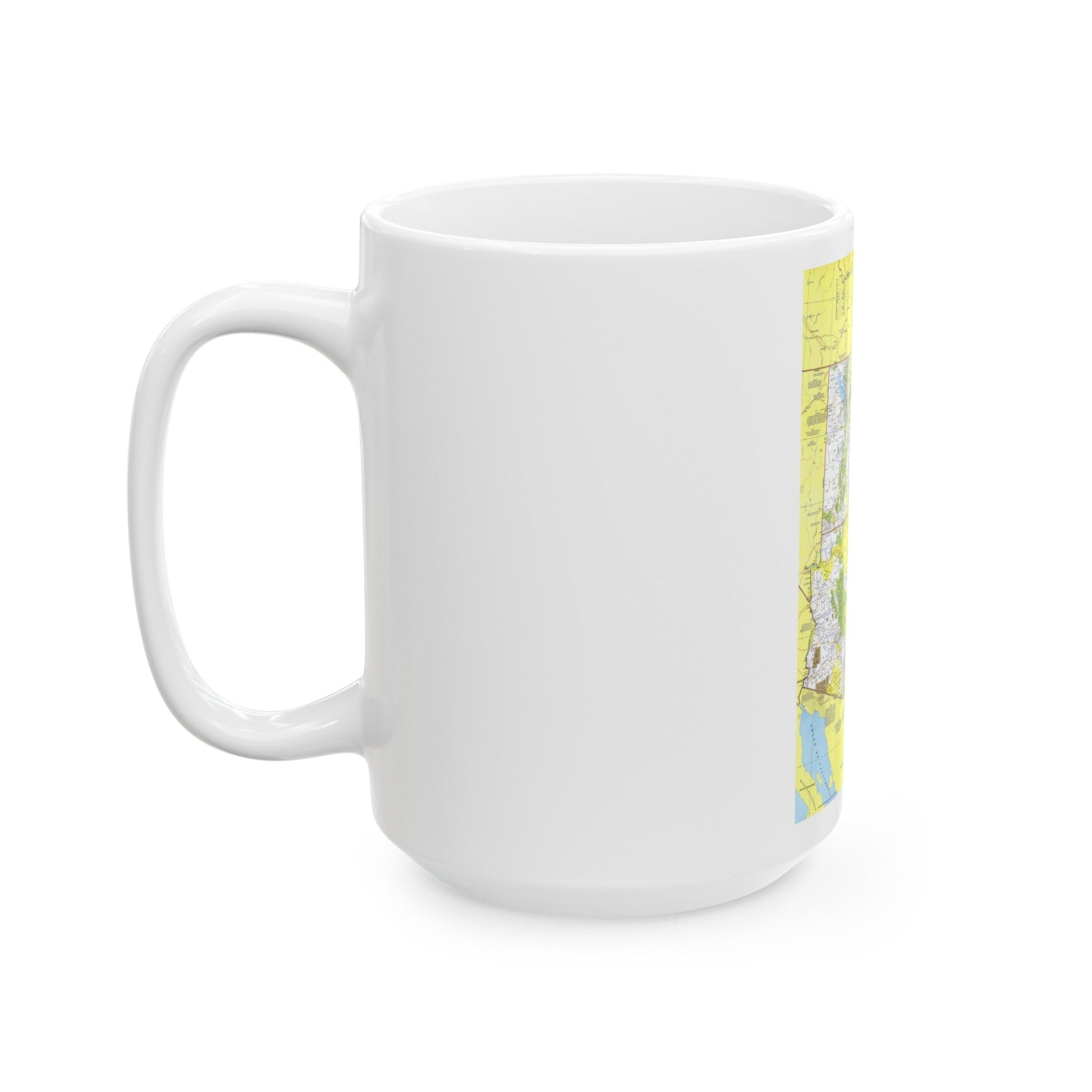 USA - Southwest 1 (1977) (Map) White Coffee Mug-The Sticker Space