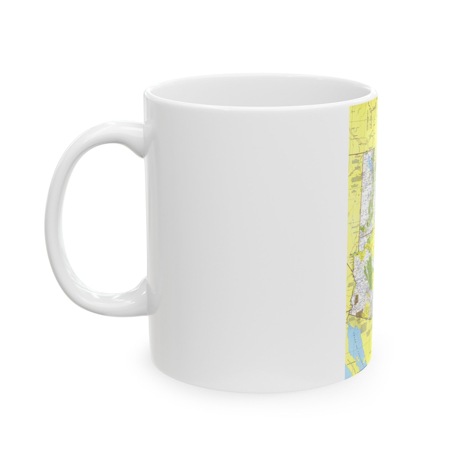 USA - Southwest 1 (1977) (Map) White Coffee Mug-The Sticker Space