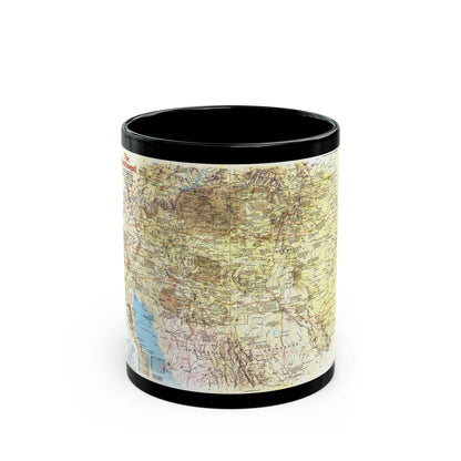 USA - Southwest 1 (1982) (Map) Black Coffee Mug-11oz-The Sticker Space