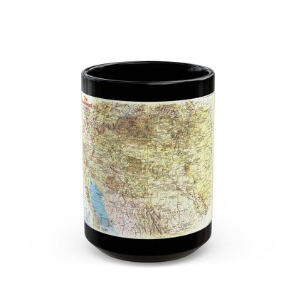 USA - Southwest 1 (1982) (Map) Black Coffee Mug-15oz-The Sticker Space