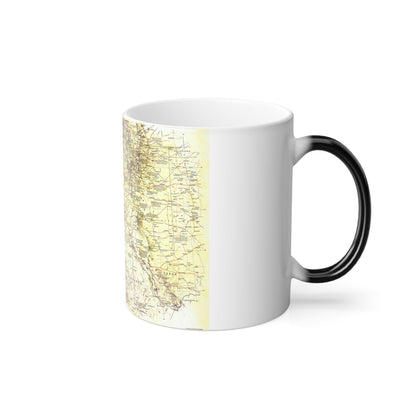 USA - Southwest 1 (1982) (Map) Color Changing Mug 11oz-11oz-The Sticker Space