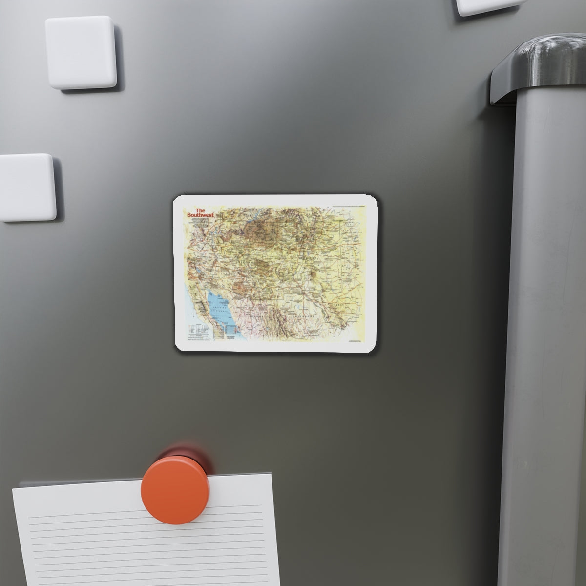 USA - Southwest 1 (1982) (Map) Refrigerator Magnet-The Sticker Space