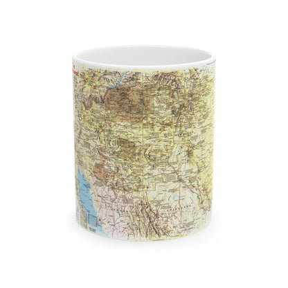 USA - Southwest 1 (1982) (Map) White Coffee Mug-11oz-The Sticker Space