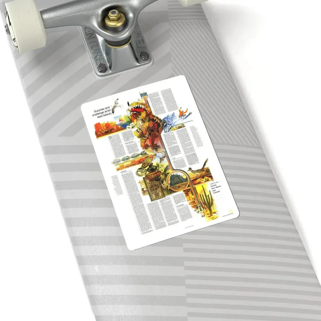 USA - Southwest 2 (1977) (Map) STICKER Vinyl Kiss-Cut Decal - The Sticker Space