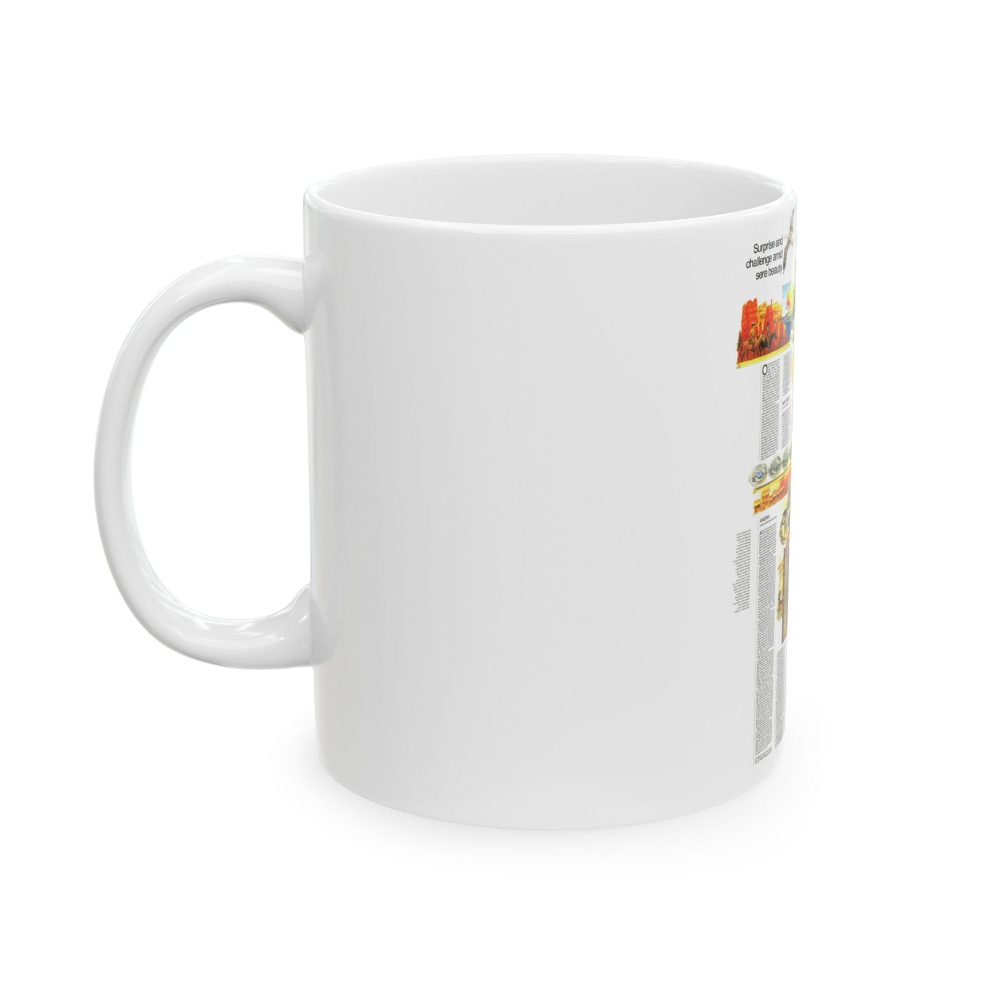 USA - Southwest 2 (1977) (Map) White Coffee Mug-The Sticker Space