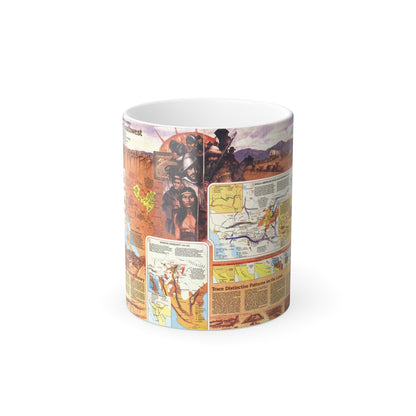 USA - Southwest 2 (1982) (Map) Color Changing Mug 11oz-11oz-The Sticker Space