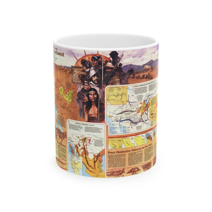 USA - Southwest 2 (1982) (Map) White Coffee Mug-11oz-The Sticker Space