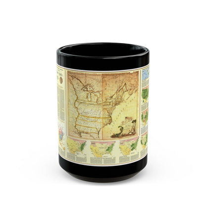 USA - Territorial Growth (1987) (Map) Black Coffee Mug-15oz-The Sticker Space