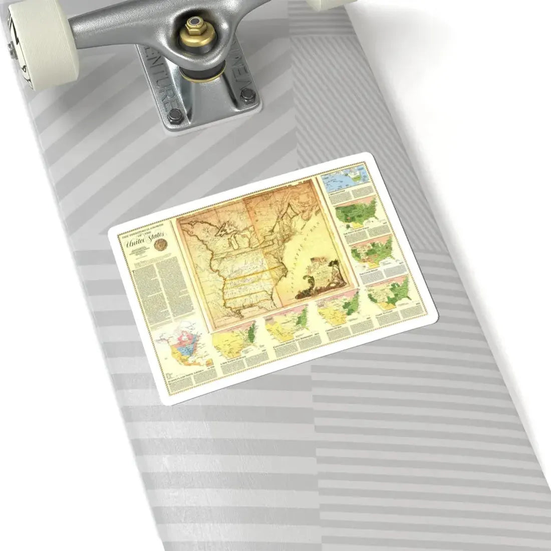 USA - Territorial Growth (1987) (Map) STICKER Vinyl Kiss-Cut Decal - The Sticker Space