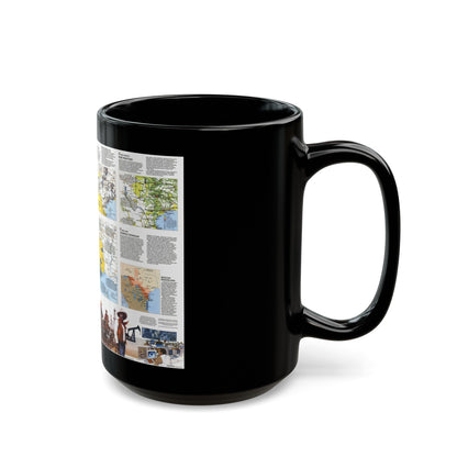 USA - Texas 2 (1986) (Map) Black Coffee Mug-The Sticker Space