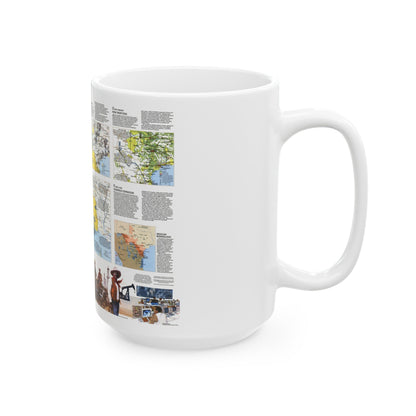 USA - Texas 2 (1986) (Map) White Coffee Mug-The Sticker Space