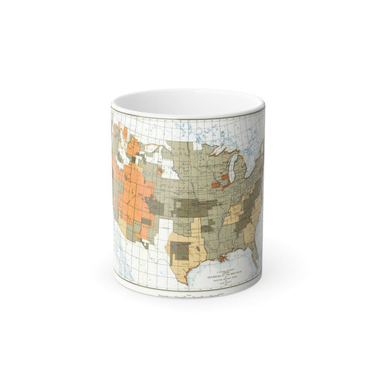 USA - The United States (1892) (Map) Color Changing Mug 11oz-11oz-The Sticker Space