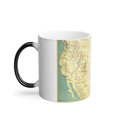 USA - The United States (1933) (Map) Color Changing Mug 11oz-11oz-The Sticker Space