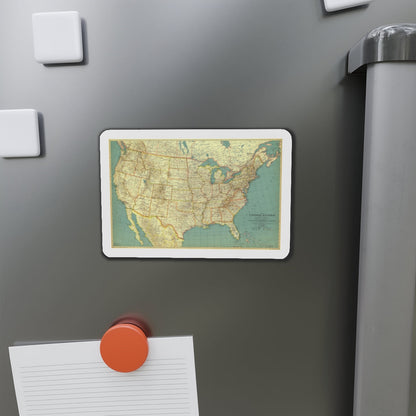 USA - The United States (1933) (Map) Refrigerator Magnet-The Sticker Space