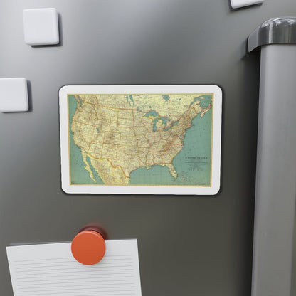 USA - The United States (1933) (Map) Refrigerator Magnet-The Sticker Space