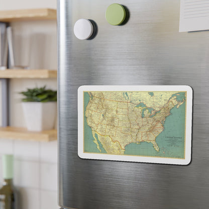 USA - The United States (1933) (Map) Refrigerator Magnet-The Sticker Space