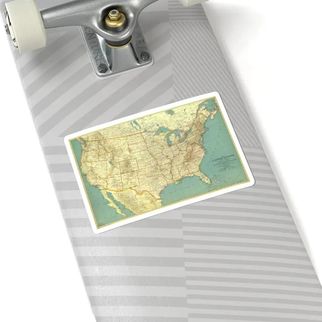 USA - The United States (1933) (Map) STICKER Vinyl Kiss-Cut Decal - The Sticker Space