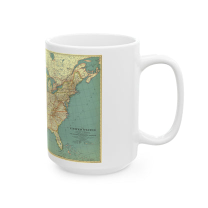 USA - The United States (1933) (Map) White Coffee Mug-The Sticker Space