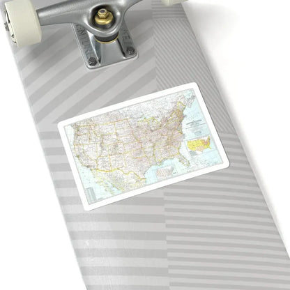 USA - The United States (1940) (Map) STICKER Vinyl Kiss-Cut Decal - The Sticker Space