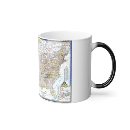 USA - The United States (1946) (Map) Color Changing Mug 11oz-11oz-The Sticker Space