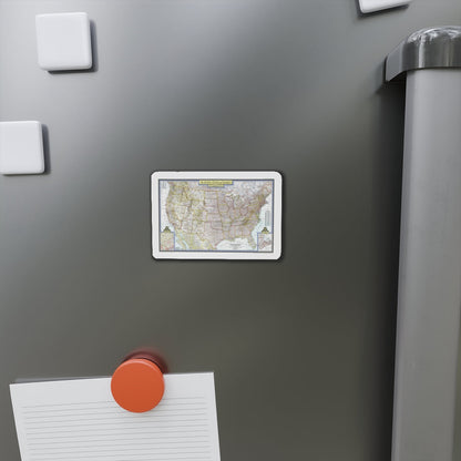 USA - The United States (1946) (Map) Refrigerator Magnet-The Sticker Space