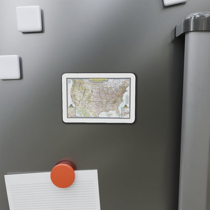 USA - The United States (1946) (Map) Refrigerator Magnet-The Sticker Space