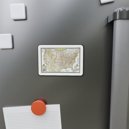 USA - The United States (1951) (Map) Refrigerator Magnet-The Sticker Space