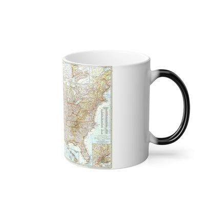 USA - The United States (1956) (Map) Color Changing Mug 11oz-11oz-The Sticker Space