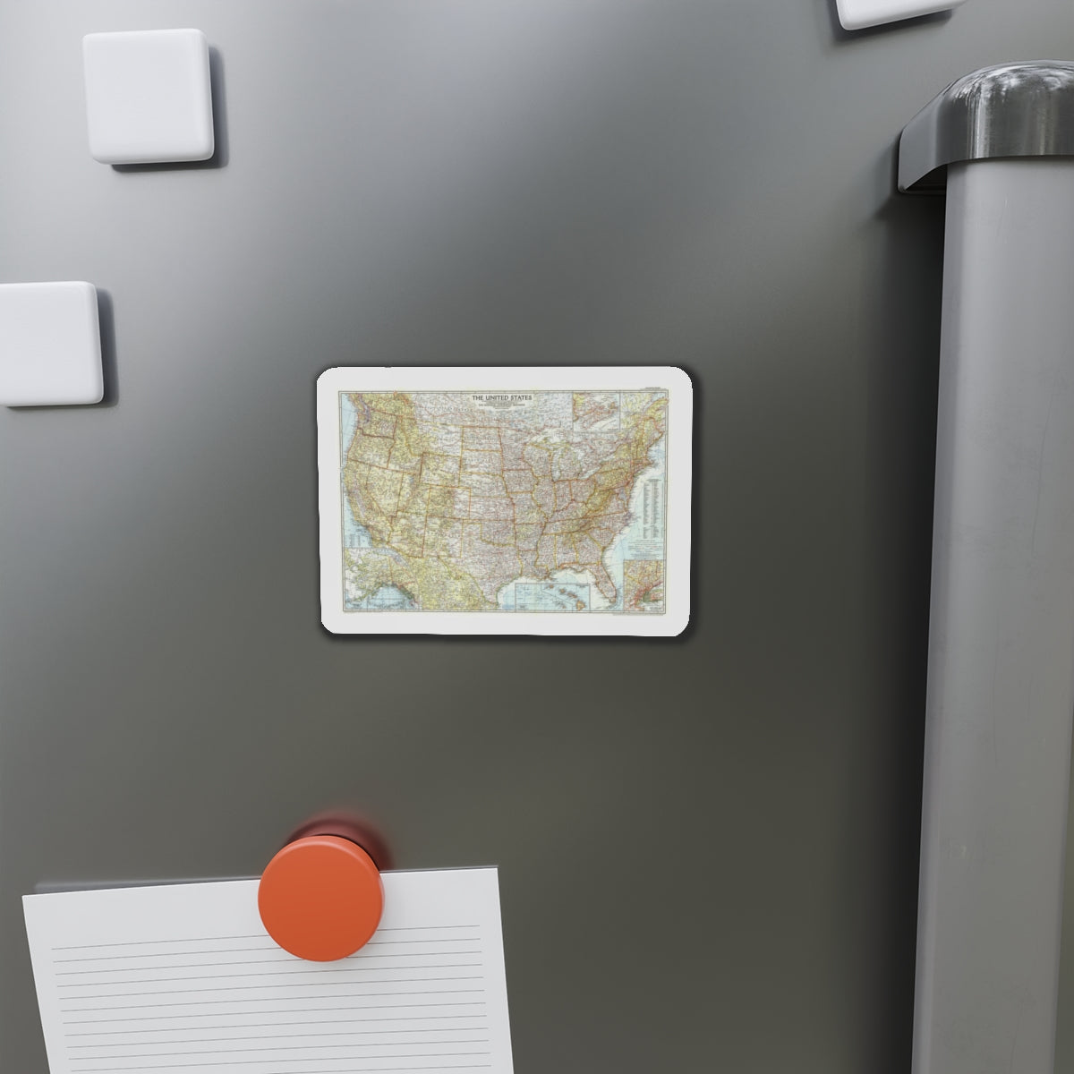 USA - The United States (1956) (Map) Refrigerator Magnet-The Sticker Space