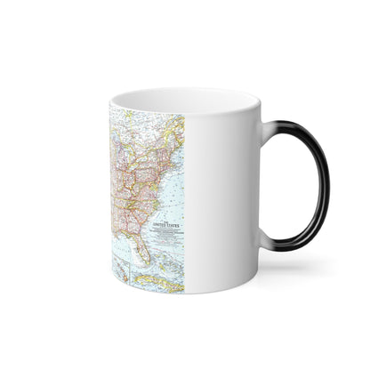 USA - The United States (1961) (Map) Color Changing Mug 11oz-11oz-The Sticker Space