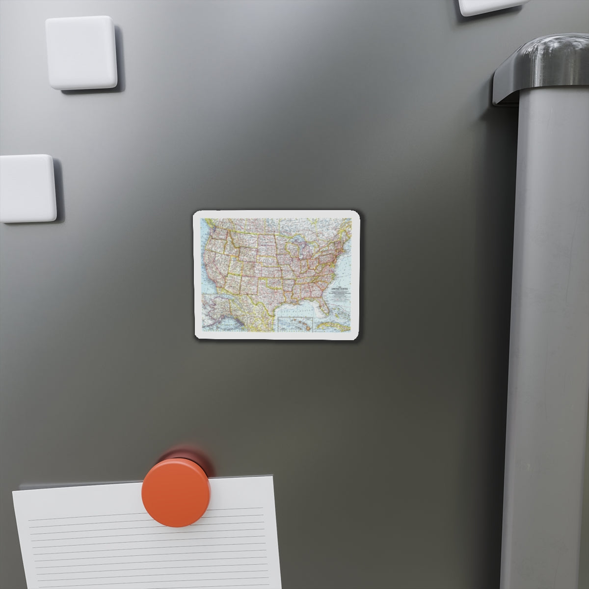 USA - The United States (1961) (Map) Refrigerator Magnet-The Sticker Space