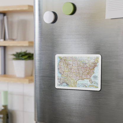 USA - The United States (1961) (Map) Refrigerator Magnet-The Sticker Space