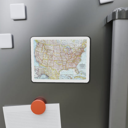 USA - The United States (1961) (Map) Refrigerator Magnet-The Sticker Space