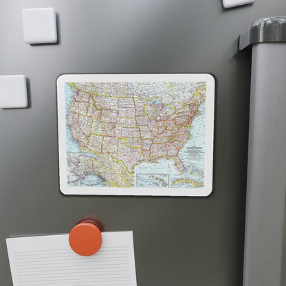 USA - The United States (1961) (Map) Refrigerator Magnet-The Sticker Space