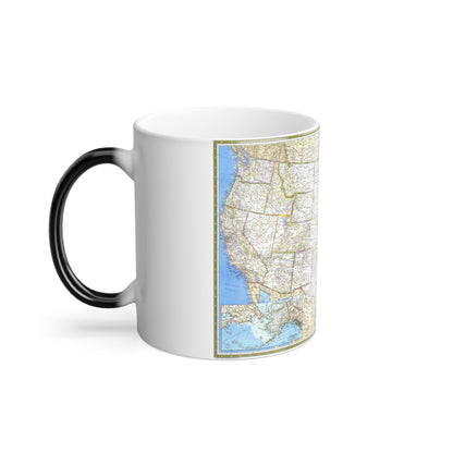 USA - The United States (1987) (Map) Color Changing Mug 11oz-11oz-The Sticker Space