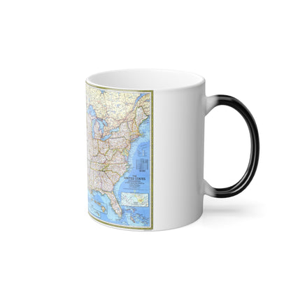 USA - The United States (1987) (Map) Color Changing Mug 11oz-11oz-The Sticker Space