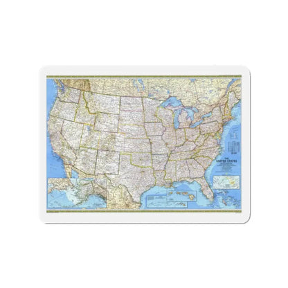 USA - The United States (1987) (Map) Refrigerator Magnet 2 Inch - The Sticker Space