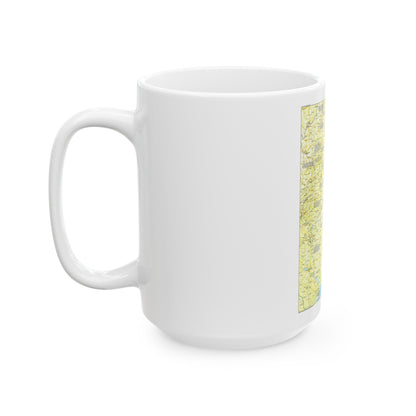 USA - Tidewater and Environs 1 (1988) (Map) White Coffee Mug-The Sticker Space