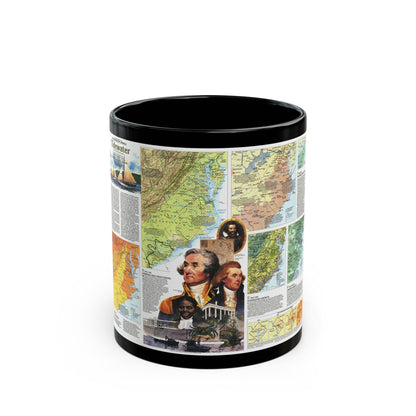 USA - Tidewater and Environs 2 (1988) (Map) Black Coffee Mug-11oz-The Sticker Space