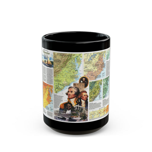 USA - Tidewater and Environs 2 (1988) (Map) Black Coffee Mug-15oz-The Sticker Space