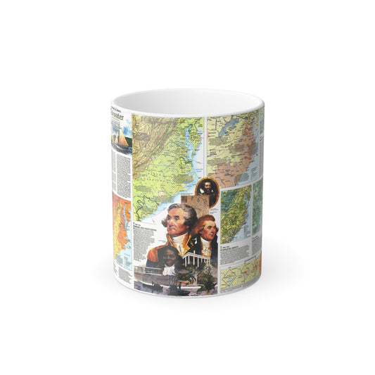 USA - Tidewater and Environs 2 (1988) (Map) Color Changing Mug 11oz-11oz-The Sticker Space