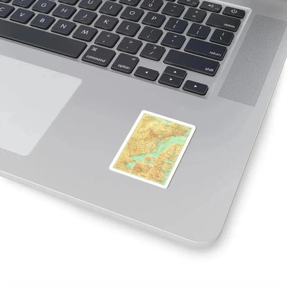 USA - Travels of George Washington (1932) (Map) STICKER Vinyl Kiss-Cut Decal - The Sticker Space
