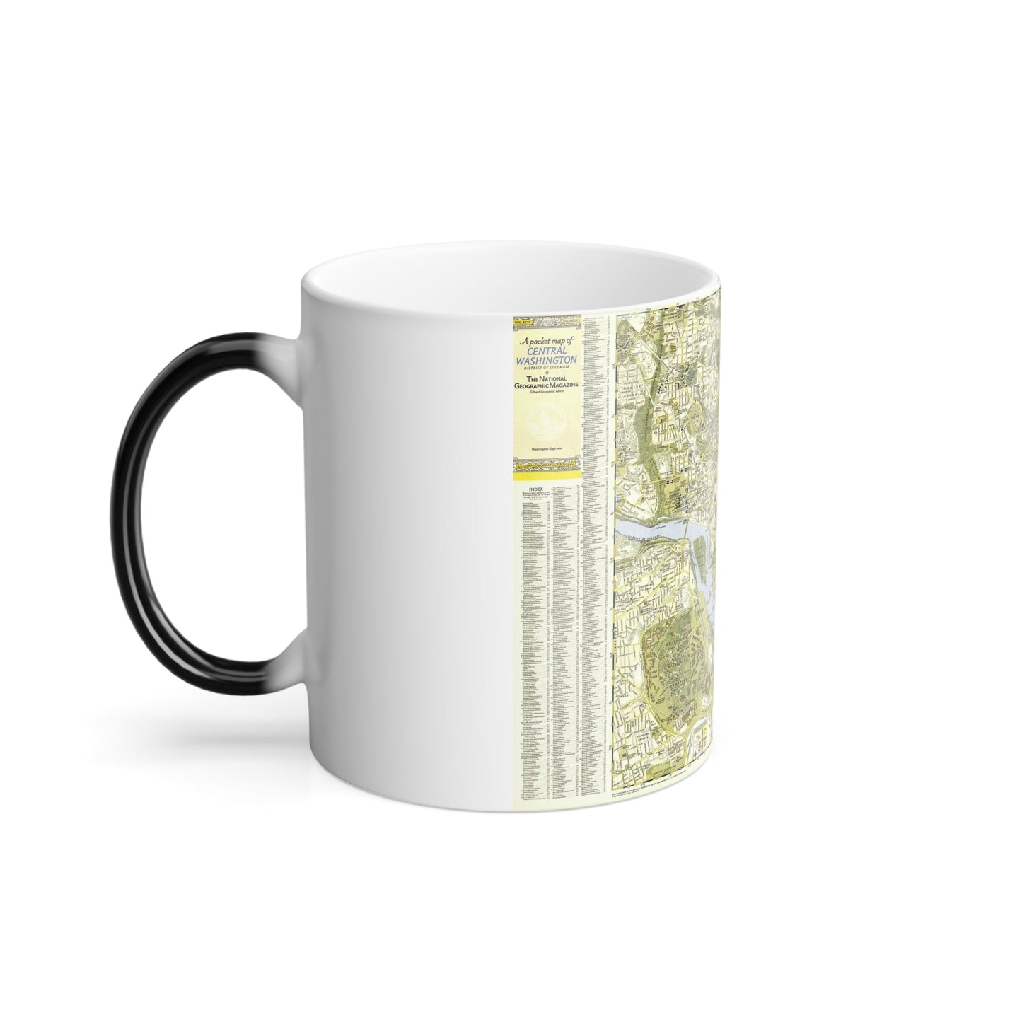 USA - Washington, Central (1948) (Map) Color Changing Mug 11oz-11oz-The Sticker Space